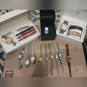 WOMENS WATCH LOT (12) WATCHES CITIZEN ANNIE KLEIN CALVIN KLEIN, PULSAR, GUESS